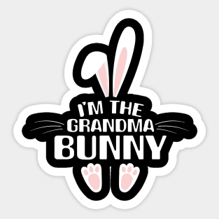 I'm The Grandma Bunny Cute Matching Family Easter Day Sticker